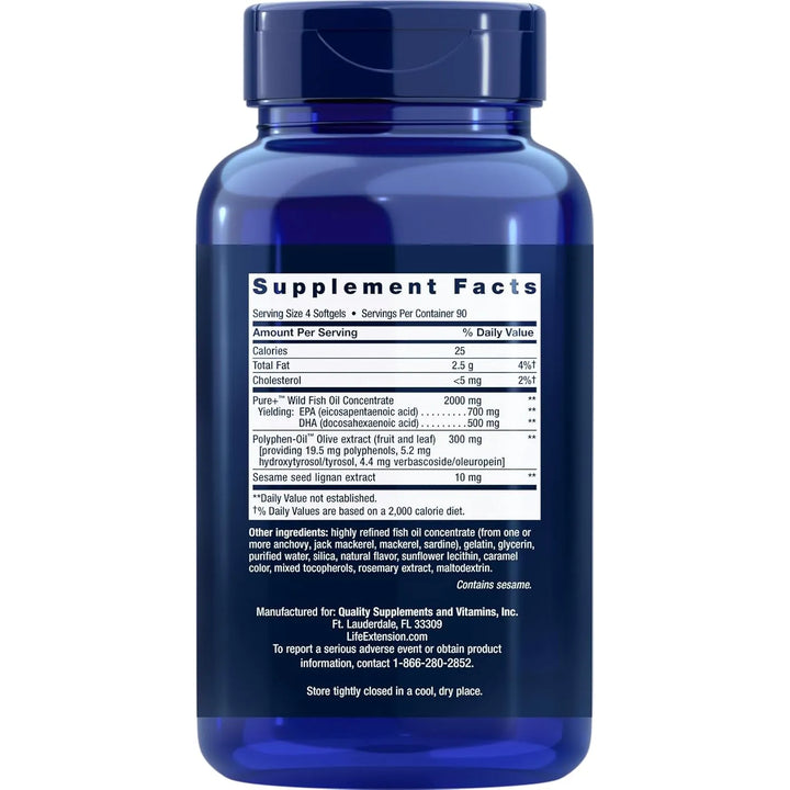 Aceite De Pescado Omega3 Epa Dha 360 Cápsulas Blandas Ligera - Imagen 2