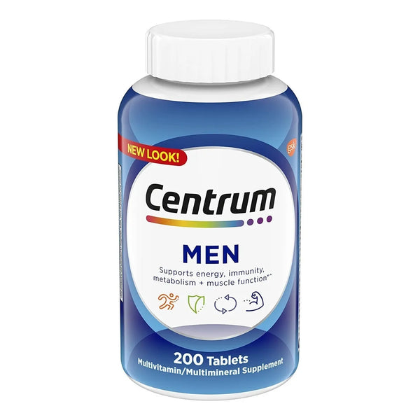 Centrum Men Multivitamínico Para Hombres 200 Tabletas Energía E Inmunidad