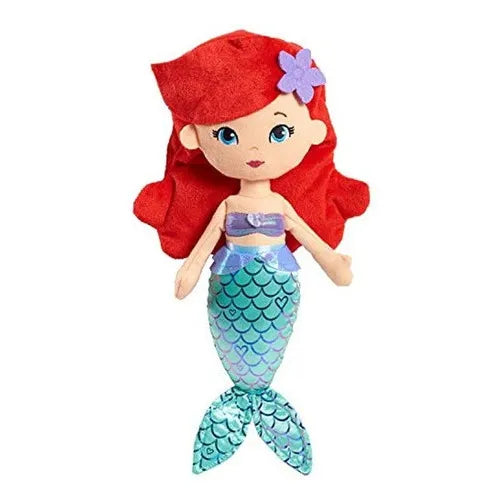 Peluche Disney Princess Ariel 13.5 Pulgadas Suave Y Colorido Compañero De Juego Y Sueños