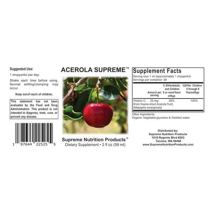 Acerola Extracto Concentrado 59 Porciones 60 Ml - Imagen 4