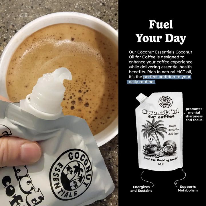 Aceite De Coco Orgánico Prensado En Frío Para Café Y Cocinar Fragancia - Imagen 3