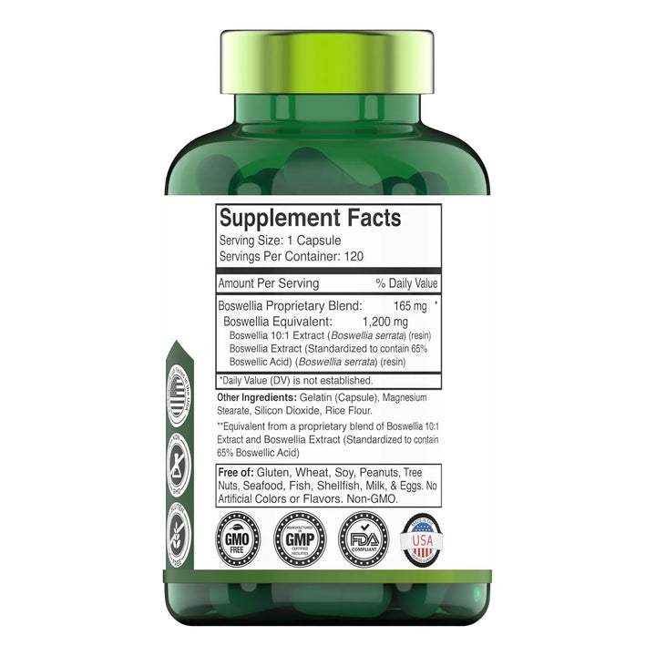 Cápsulas De Extracto De Boswellia Serrata 1200 Mg Para Artic - Imagen 2