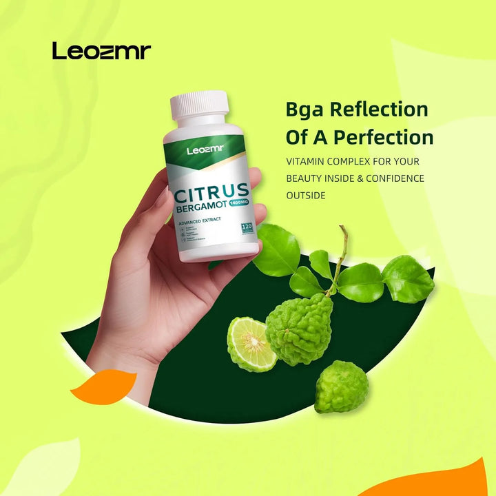 Bergamota Cítrica Orgánica 1400 Mg 120 Cápsulas Aceite Esenc - Imagen 4