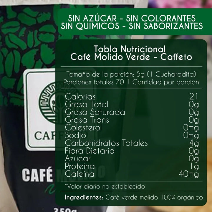 2 Café Verde Molido Cafetto Suave Amargo - Imagen 2
