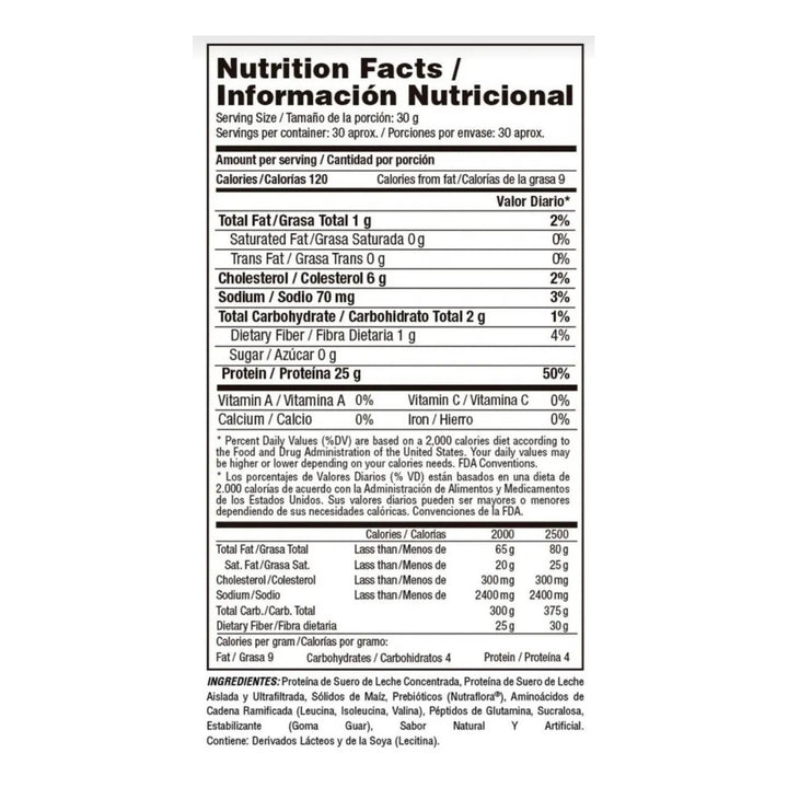 Proteina 100% Whey Elite 2 Lb - Imagen 2