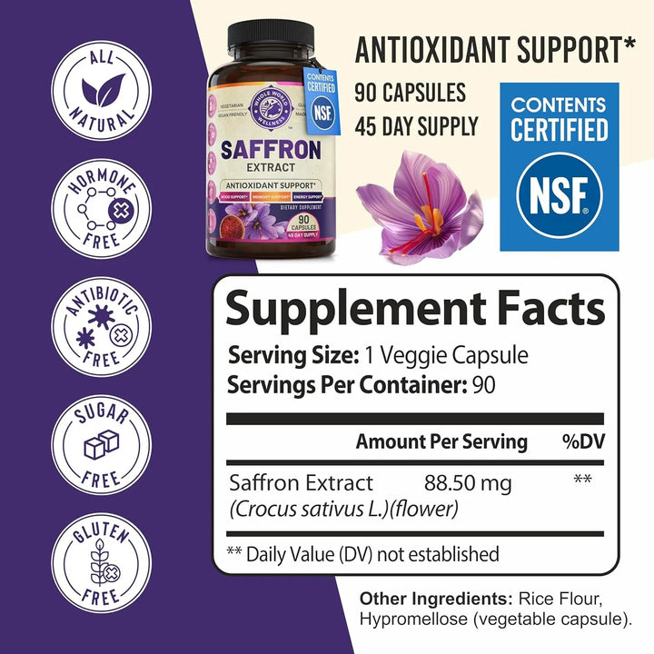 Extracto De Azafrán Puro 100% Apoya Salud Peso Ánimo Concent - Imagen 7