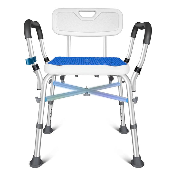 Banco De Ducha Médico Resistente Bariátrico Con Brazos - Imagen 1