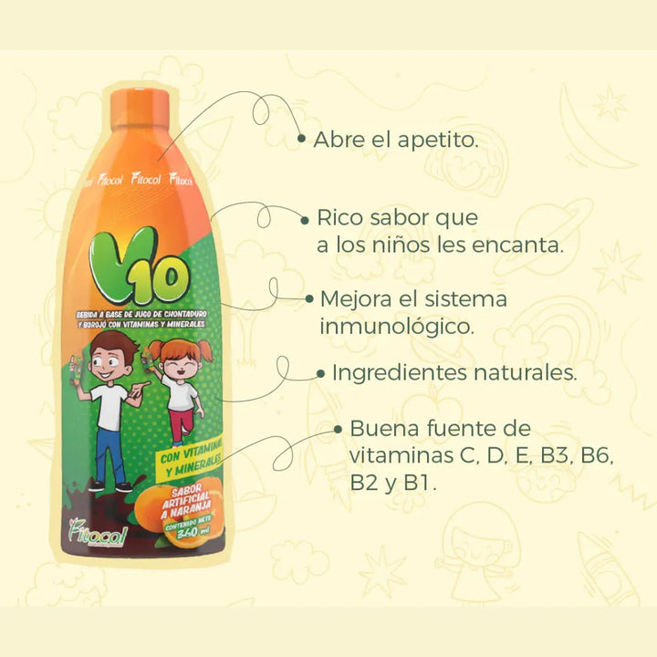 V10 Multivitamínico Niños 360ml - Imagen 3