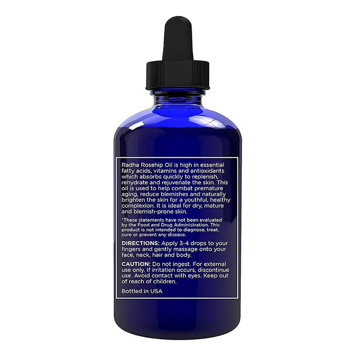 Aceite De Rosa Mosqueta Radha Beauty Prensado En Frio 120 Ml - Imagen 2
