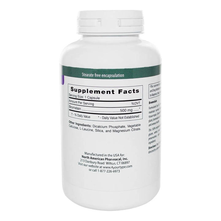 Bromelina Enzima Digestiva 180 Cápsulas Natural Extraída Piñ - Imagen 2