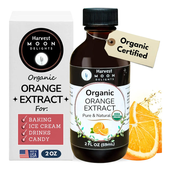 Extracto De Naranja Orgánico 60ml Sabor Intenso Para Repostería Y Bebidas