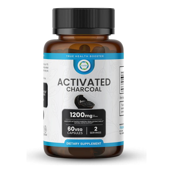 Cápsulas De Carbón Activado De Cáscara De Coco 1200 Mg 60 Un - Imagen 1