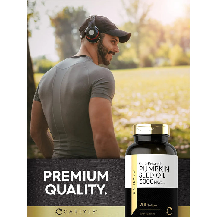 Suplemento De Aceite De Semilla De Calabaza Carlyle 3000 Mg - Imagen 6