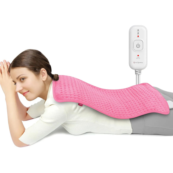 Almohadilla Termica Para Dolor De Espalda Calor Humedo Y Seco 3 Niveles Rosa