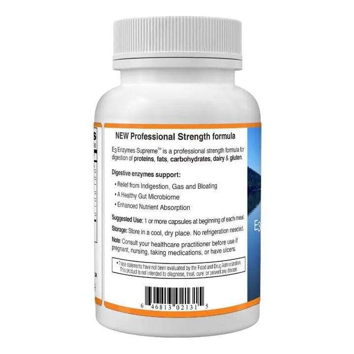 Enzimas E3 90 Cápsulas 460 Miligramos Para Digestión Saludab - Imagen 3
