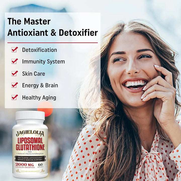 Glutatión Liposomal 2000 Mg Con L-serina Y Sulforafano 60 Cá - Imagen 5