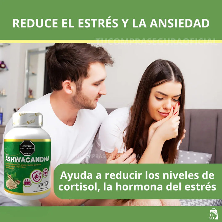 Ashwagandha Adaptógeno Potente Natural Estrés Ansiedad Sueño Original - Imagen 3