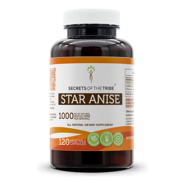 Cápsulas De Anís Estrellado 1000 Mg Semillas Secas 120 Unida - Imagen 1