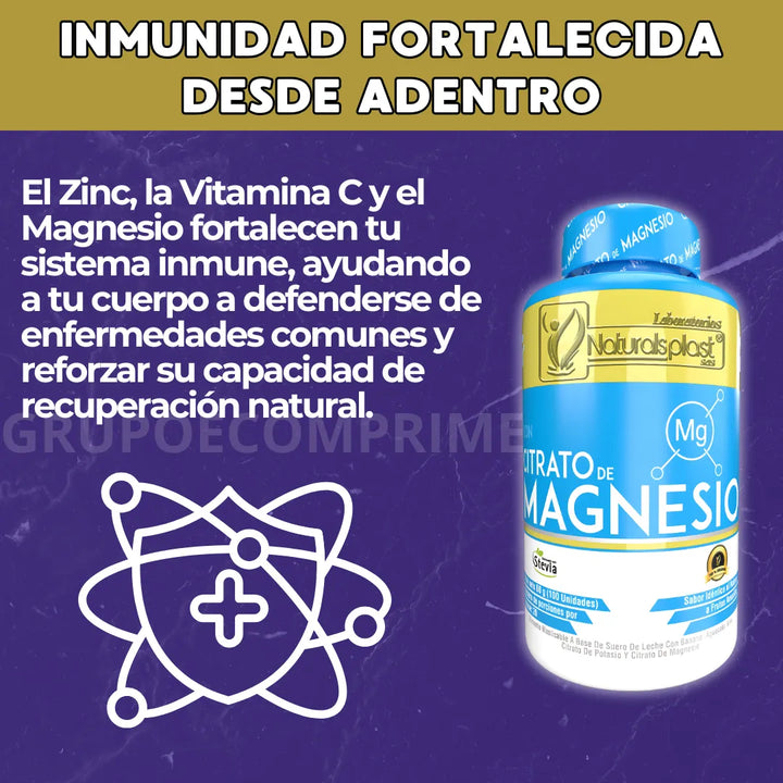 Citrato Magnesio Capsulas X100 Natural - Imagen 6