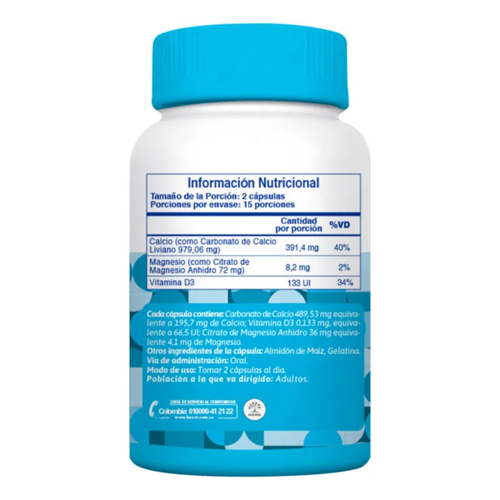Cápsulas Bénet Calcio + Vitamina D3 - Imagen 2