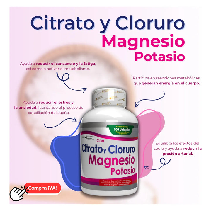 Citrato De Magnesio+ Cloruro De Magnesio + Potasio - Imagen 5