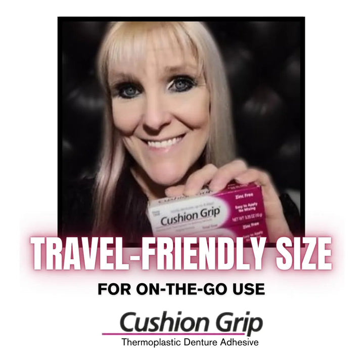 Adhesivo Termoplástico Cushion Grip Para Dentaduras 10 Gramo - Imagen 2