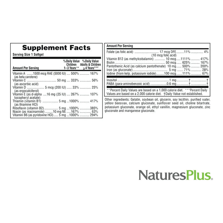 Cápsulas Blandas Multivitamínicas Sabor Naranja Para Niños E - Imagen 5