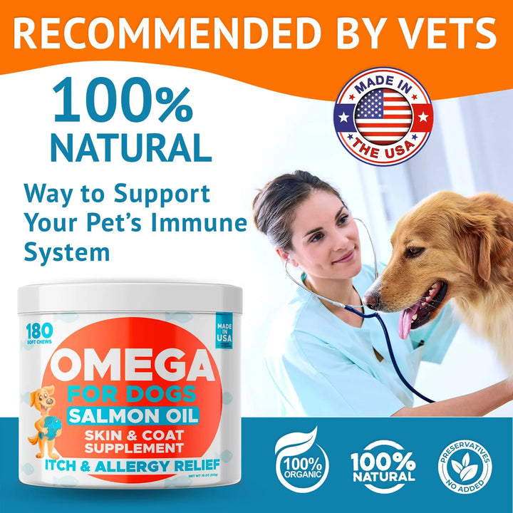Aceite De Pescado Omega 3 Masticables Para Perros 360 Unidad - Imagen 5
