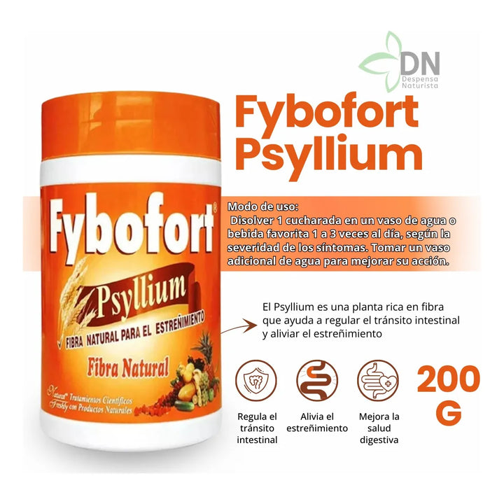 Fybofor Fibra En Polvo Psyllium - Imagen 2
