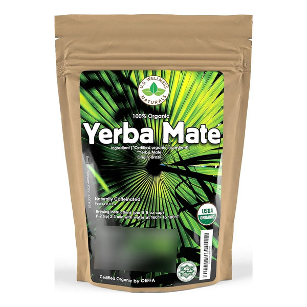 Te Yerba Mate 100% Organico Wellness Naturals 1 Lb Energia Natural Y Antioxidantes