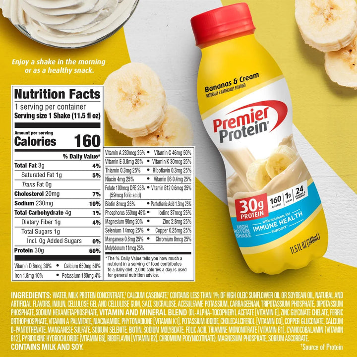 Batido De Proteína De Banana Y Crema 30g De Proteína 0.17g D - Imagen 5