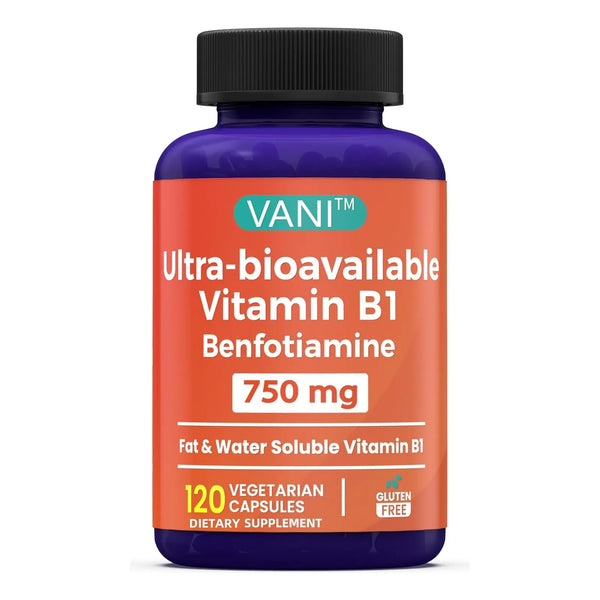 Benfotiamina 750 Mg Con Tiamina B1 Soluble En Agua Y Grasa E - Imagen 1