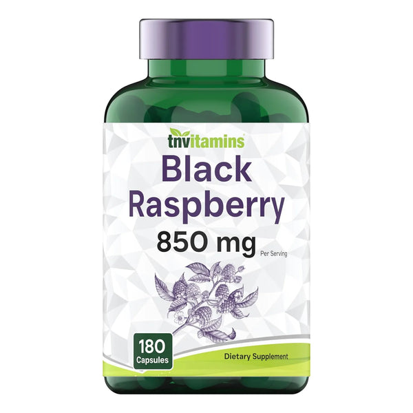 Cápsulas De Frambuesa Negra 850 Mg 180 Unidades Antioxidante - Imagen 1