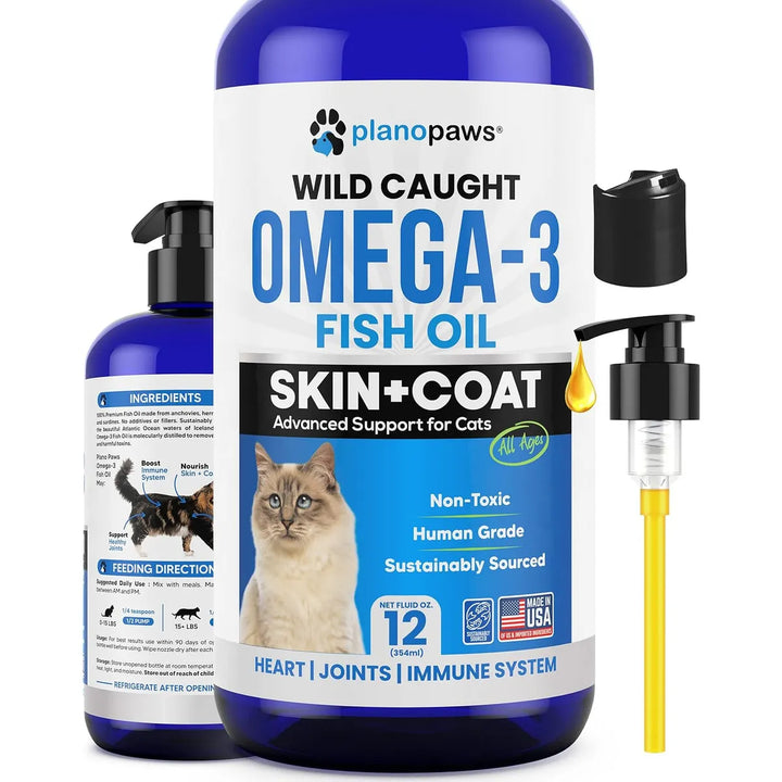 Aceite De Pescado Omega 3 Líquido Para Gatos Con Vitaminas T - Imagen 1