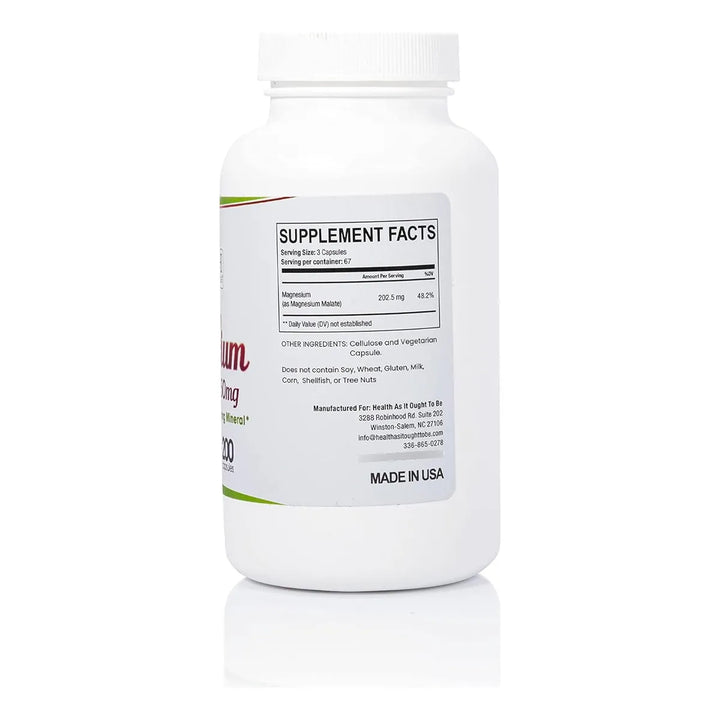 Malato De Magnesio Puro 1350 Mg Altamente Absorbible Fórmula - Imagen 2