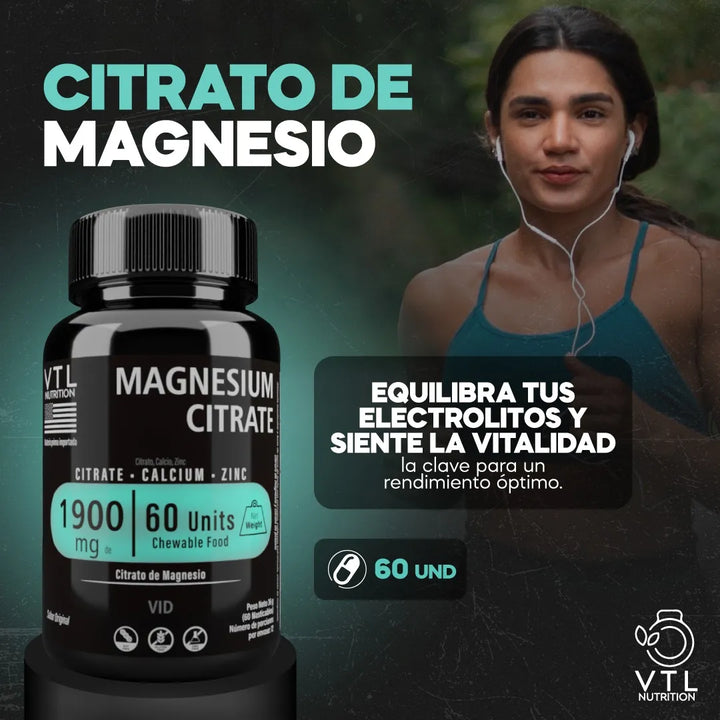 2 Citrato Magnesio  X 120 Caps Sin Sabor - Imagen 4