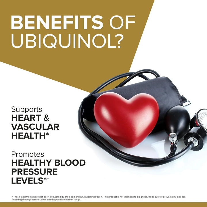 Ubiquinol Coq10 200mg Cápsulas Blandas Antioxidante Salud Ca - Imagen 2
