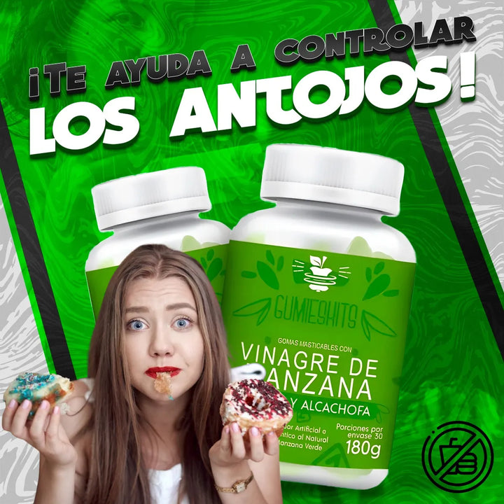 Goma Vinagre Manzana Gomita Vinagre Manzana Adelgazante Natural Vinagre Manzana Organico Limón - Imagen 4