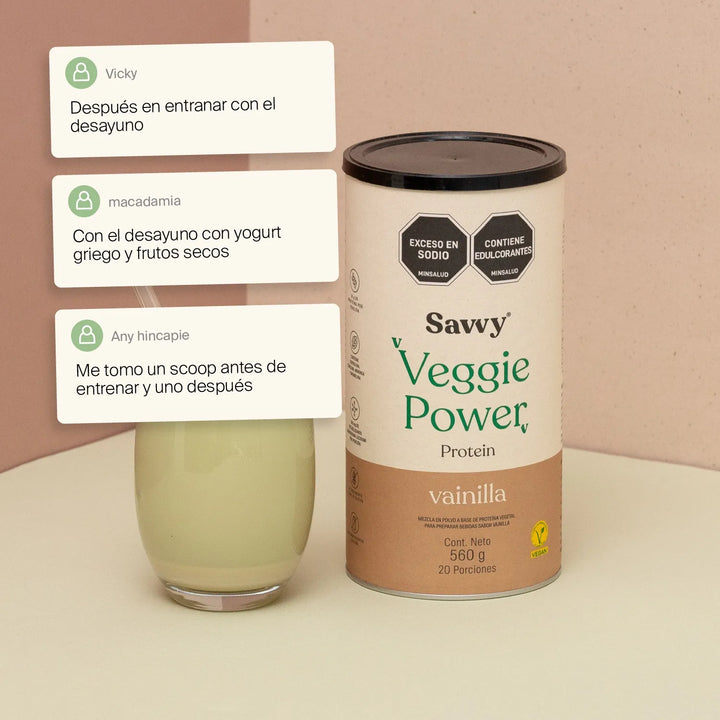 Proteína Vegana Savvy Vainilla 560g - Imagen 8