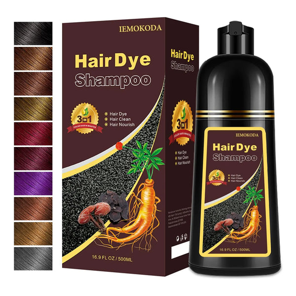 Champu Tinte Cabello Castano Claro 3 En 1 Limpia Tine Y Cuida 169 Onzas