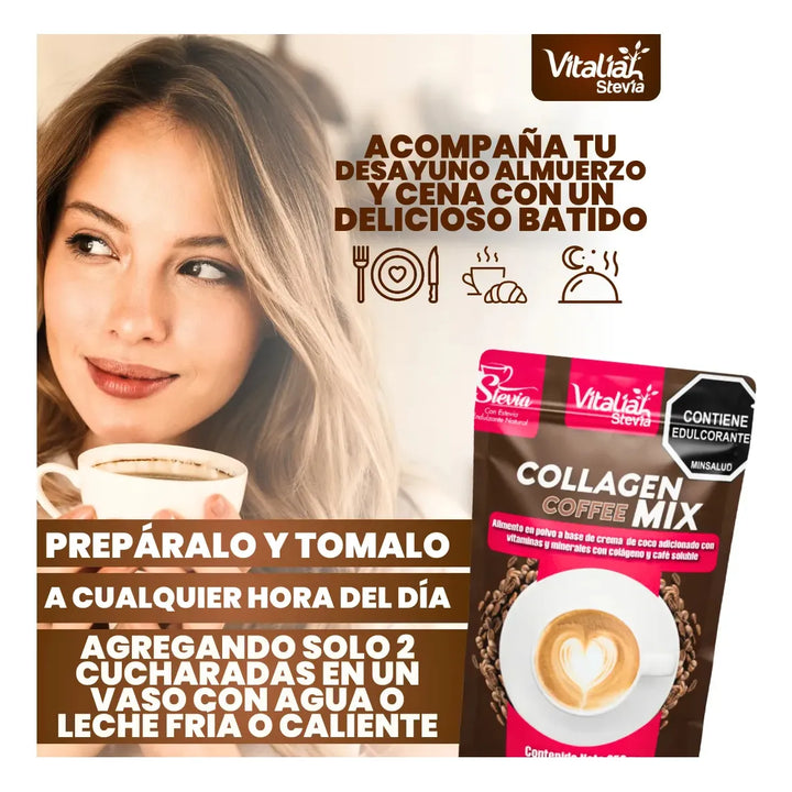 Doypack Colágeno Cafe Vitaliah Cappuccino - Imagen 4