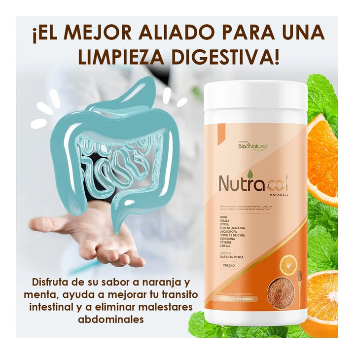 Nutracol Fibra Colon Inflamado  Naranja Menta - Imagen 6