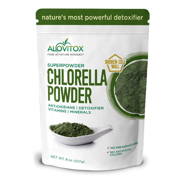 Chlorella En Polvo Orgánica 227 Gramos Superalimento Antioxi - Imagen 1