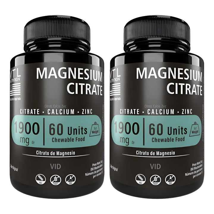 2 Citrato Magnesio  X 120 Caps Sin Sabor - Imagen 1