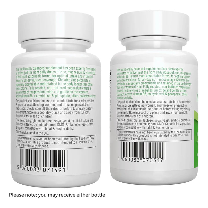 Picolinato De Zinc 24 Mg Magnesio Vitamina B6 Alta Absorción - Imagen 7