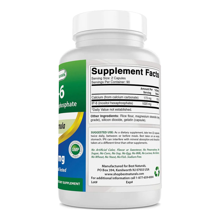 Ip6 510 Mg 180 Cápsulas Antioxidante Natural Para Apoyo Inmu - Imagen 5