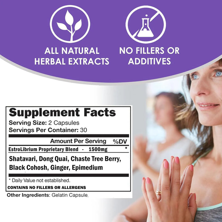 Píldoras De Estrógeno Para Mujer Equilibrio Hormonal Natural - Imagen 4