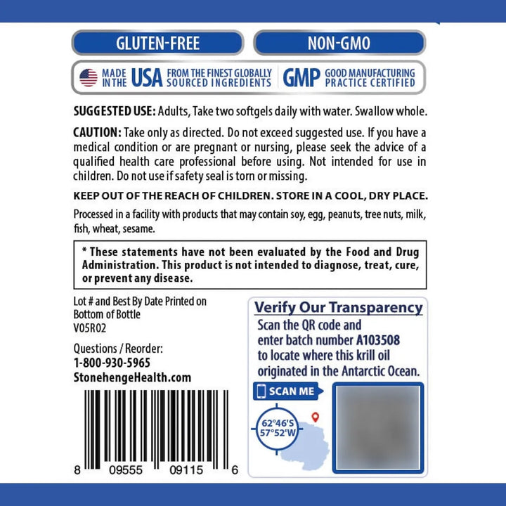 Aceite De Krill Dinámico 1600 Mg Omega-3 Superior Soporte Ar - Imagen 3