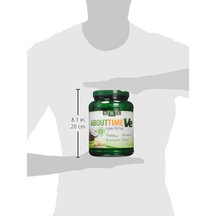 Proteína Vegana Premium Importada En Polvo Sabor Vainilla Con Aceite De Coco Y Estevia Marca About Time - Imagen 3