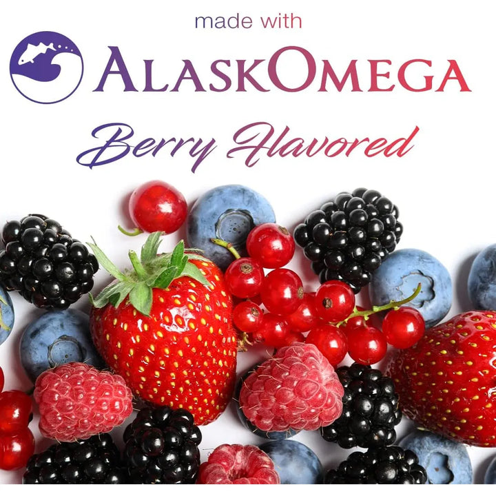 Aceite De Pescado Omega 3 Sabor Fresa 2000 Mg Dha Epa Triple - Imagen 2